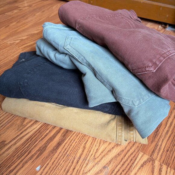 Lot of FOUR Everlane Utility Barrel Pant Ankle cropped Size 8T - Picture 6 of 6